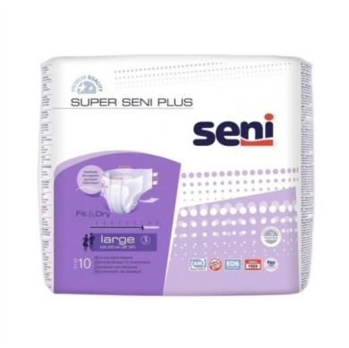 Pieluchomajtki SUPER SENI PLUS large 10 sztuk