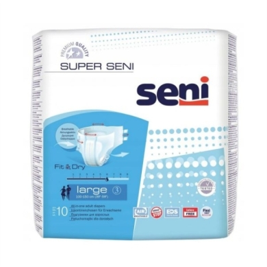 Pieluchomajtki SUPER SENI large 10 sztuk