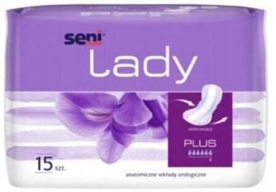 Pieluchy Anatomiczne Seni Lady Plus 15 szt.