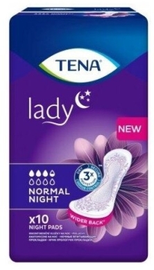 Pieluchy anatomiczne TENA Lady Normal Night 10 sztuk