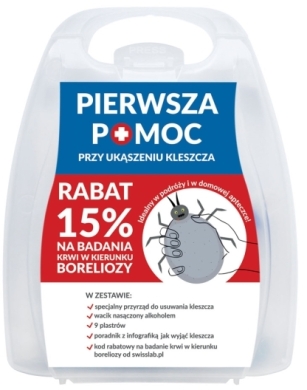Pierwsza Pomoc przy ukąszeniu kleszcza Hydrex controly