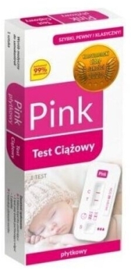 Pink Test ciążowy płytkowy 1 sztuka
