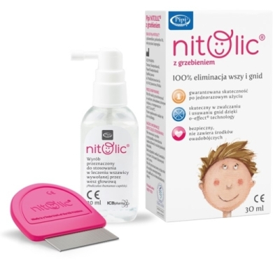 Pipi Nitolic przeciw wszawicy 30 ml + grzebień