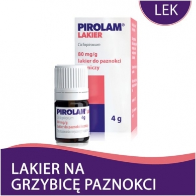 Pirolam lakier do paznokci leczniczy 0,08 g/g 4 g