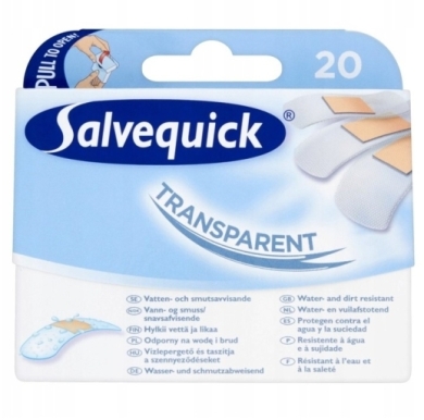 Plast.SALVEQUICK Transparent 20 sztuk