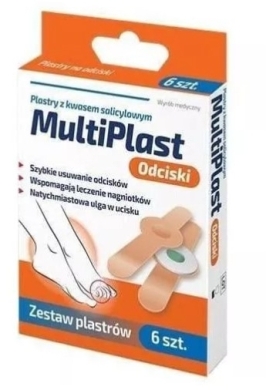 Plaster MultiPlast Odciski z kwasem salicylowym 6 sztuk