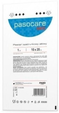 Plaster PASOCARE MED jałowy 10 cm x 20 cm 1 sztuka