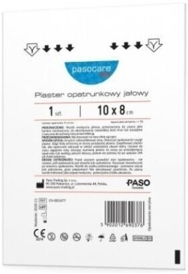 Plaster PASOCARE MED jałowy 10 cm x 8 cm 1 sztuka