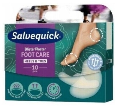 Plaster SALVEQUICK Foot Care do stóp MIX 10