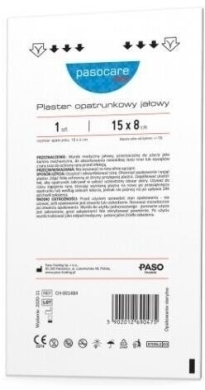 Plaster opatrunkowy jałowy 15 cm x 8 cm Pasocare Med 1 sztuka