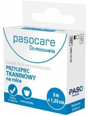 Plaster tkaninowy Pasocare na rolce 5m x 1,25cm