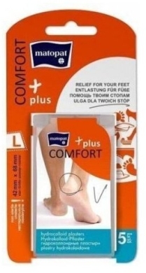 Plastry COMFORT PLUS L 42 x 68 mm na pęcherze hydrokoloidowe 5 sztuk