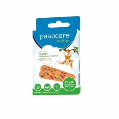 Plastry PASOCARE KIDS LINE dla dzieci Motyw Buźki 10 sztuk