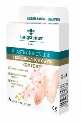 Plastry na odciski z kwasem salicylowym Komfort 4 sztuki