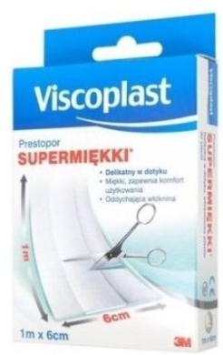 Plastter PRESTOPOR 1 m x 6 cm włókninowy 1 sztuka