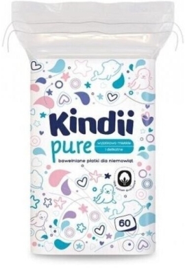 Płatki kosmetyczne dla niemowląt Kindii Pure Baby 60 szt