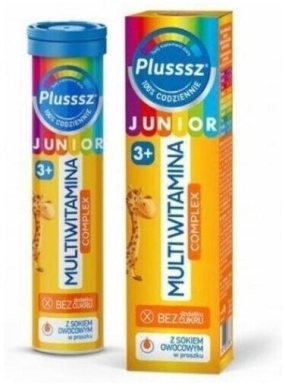 Plusssz Junior Multiwitamina Complex 20 tabletek musujących