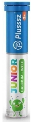 Plusssz Junior calcium + witamina C 20 tabetek musujących