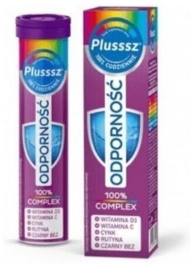 Plusssz Odporność 100% Complex 20 tabletek musujących