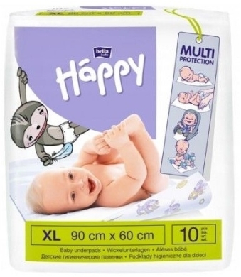 Podkłady higieniczne BELLA BABY HAPPY 60 x 90 cm 10 sztuk