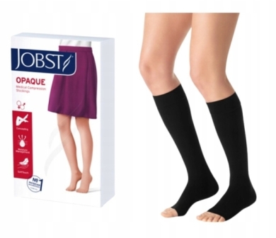 Podkolanówki JOBST Opaque CCL1 czarne rozmiar III