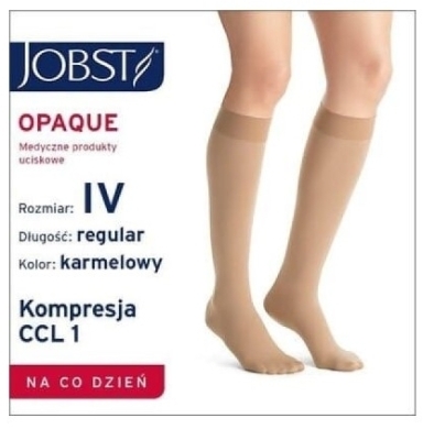 Podkolanówki JOBST Opaque CCL1 karmelowy rozmiar II 1 para