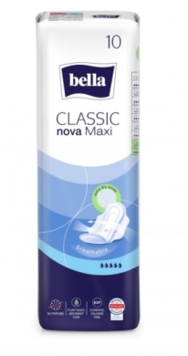 Podpaski BELLA CLASSIC NOVA MAXI 10 sztuk