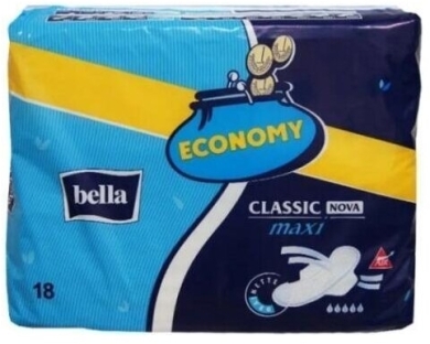 Podpaski BELLA CLASSIC NOVA MAXI 18 sztuk