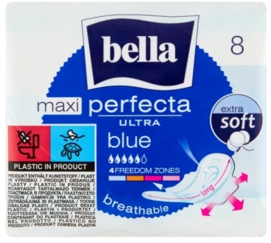 Podpaski BELLA PERFECTA ULTRA Maxi Blue 8 sztuk