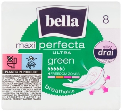 Podpaski BELLA PERFECTA ULTRA Maxi Green 8 sztuk
