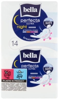 Podpaski BELLA PERFECTA ULTRA NIGHT EXTRA SOFT 14 sztuk