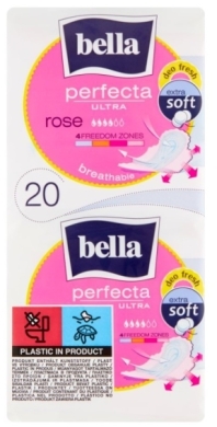 Podpaski BELLA PERFECTA ULTRA ROSE 20 sztuk