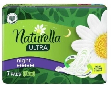 Podpaski ze skrzydełkami NATURELLA Ultra Night 7 sztuk