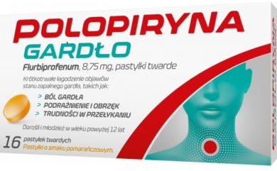Polopiryna Gardło 8,75mg 16 pastylek twardych