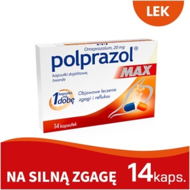 Polprazol Max 0,02 g blister 14 kapsułek