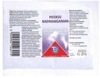 Potasu nadmanganian proszek do sporządzaniu roztworu 1 saszetka