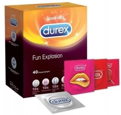 Prezerwatywy DUREX Fun Explosion mix 40 sztuk