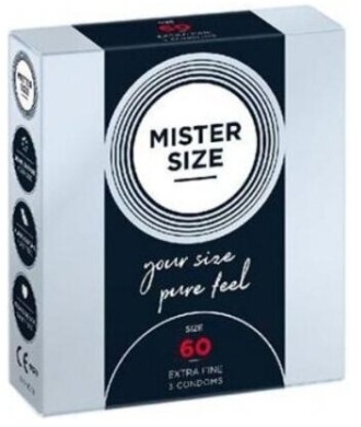 Prezerwatywy MISTER SIZE 60 mm 3 sztuki
