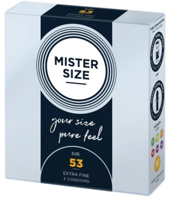 Prezerwatywy MISTER SIZE prezerwatywy 53mm 3 sztuki