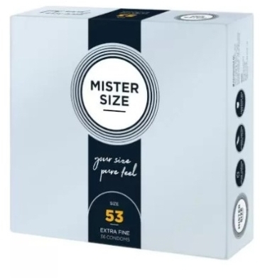 Prezerwatywy MISTER SIZE prezerwatywy 53mm 36 sztuki