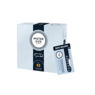Prezerwatywy MISTER SIZE prezerwatywy 53mm 36 sztuki +  Mister Size Condom sizer