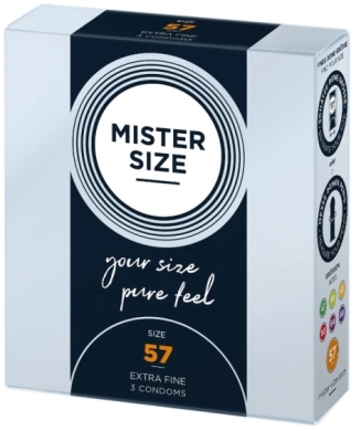 Prezerwatywy MISTER SIZE prezerwatywy 57mm 3 sztuki