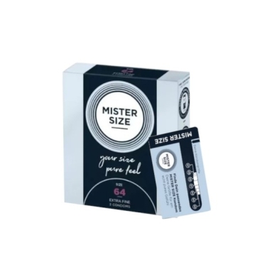 Prezerwatywy MISTER SIZE prezerwatywy 64mm 3 sztuki + Mister Size Condom Size