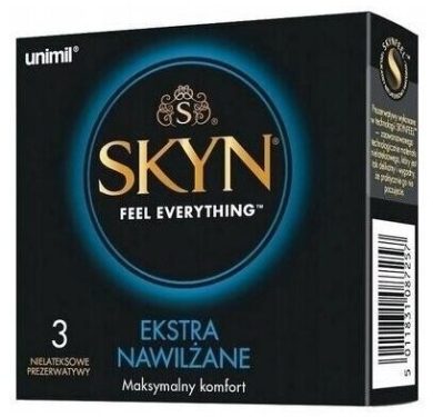 Prezerwatywy UNIMIL SKYN Extra Nawilżane 3 sztuki