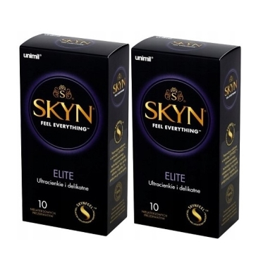 Prezerwatywy UNIMIL Skyn Elite 10 sztuk Wielopak x2