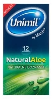 Prezerwatywy Unimil Natural Aloe 12 sztuk 