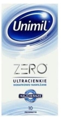 Prezerwatywy Unimil Zero 10 sztuk