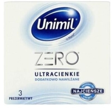 Prezerwatywy Unimil Zero  3 sztuki