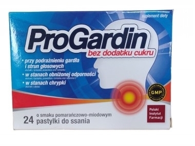ProGardin bez cukru 24 pastylki do ssania