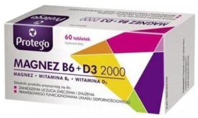 Protego Magnez B6 + D3 2000 60 tabletek